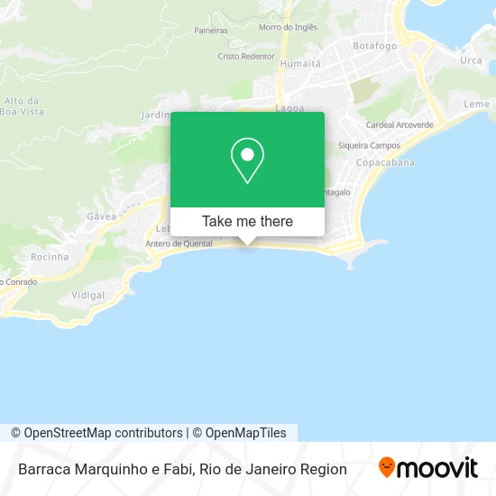 Barraca Marquinho e Fabi map