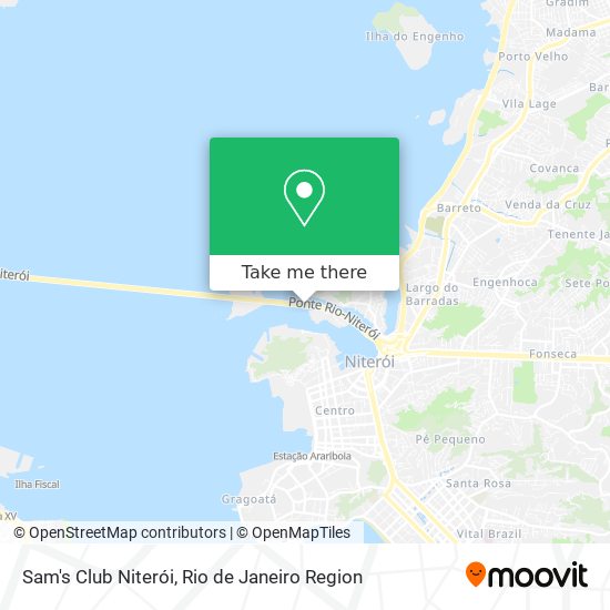 Mapa Sam's Club Niterói