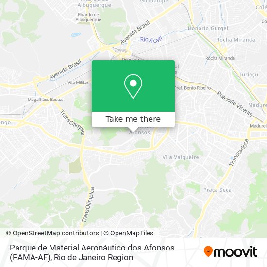 Parque de Material Aeronáutico dos Afonsos (PAMA-AF) map
