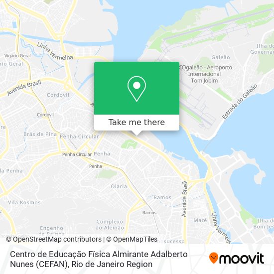 Centro de Educação Física Almirante Adalberto Nunes (CEFAN) map