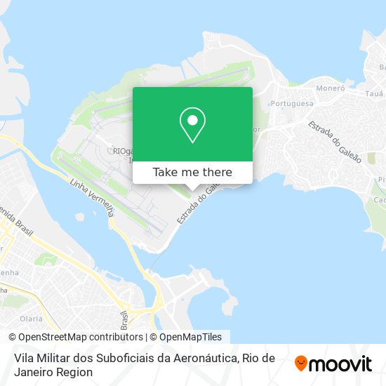 Mapa Vila Militar dos Suboficiais da Aeronáutica