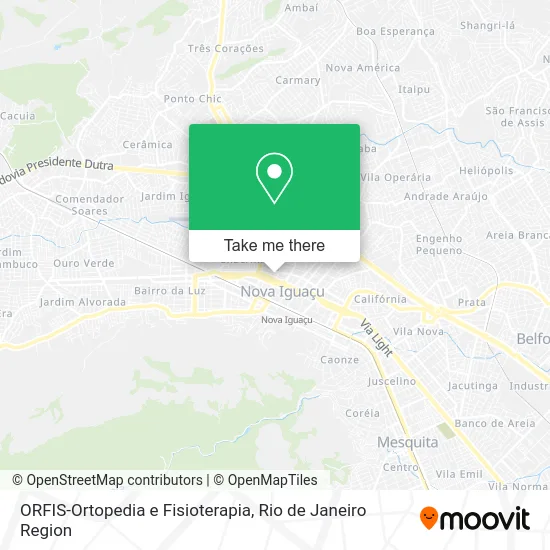 ORFIS-Ortopedia e Fisioterapia map