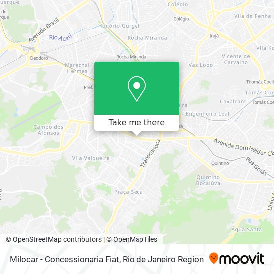 Mapa Milocar - Concessionaria Fiat
