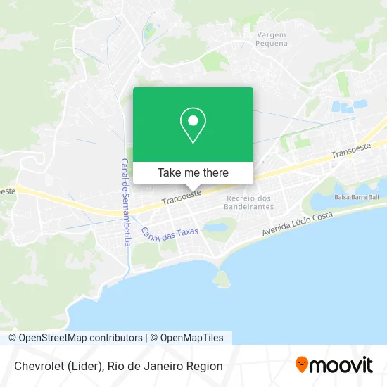 Chevrolet (Lider) map