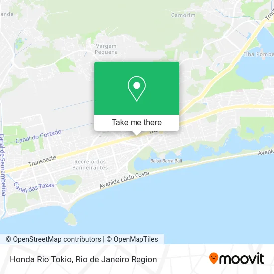 Honda Rio Tokio map