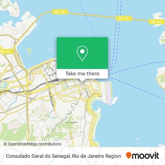 Mapa Consulado Geral do Senegal