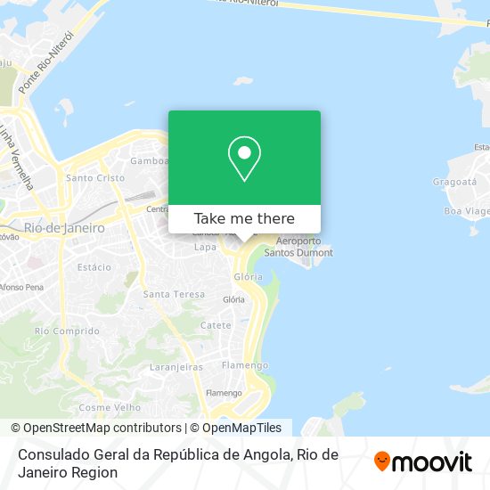 Mapa Consulado Geral da República de Angola