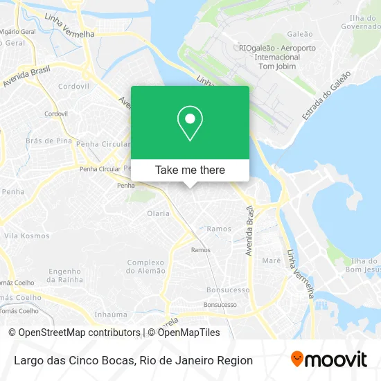 Largo das Cinco Bocas map