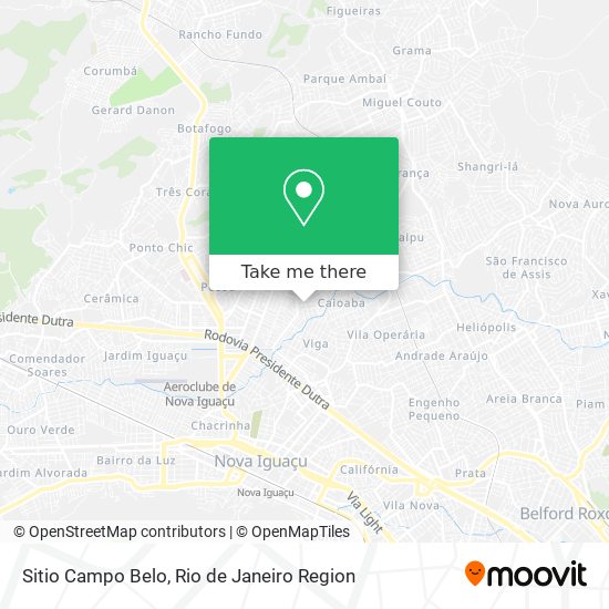 Mapa Sitio Campo Belo