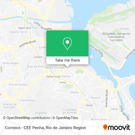 Correios - CEE Penha map