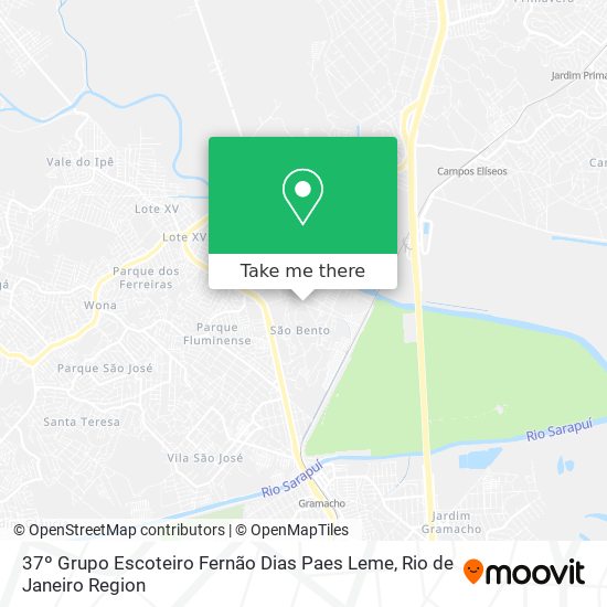 37º Grupo Escoteiro Fernão Dias Paes Leme map