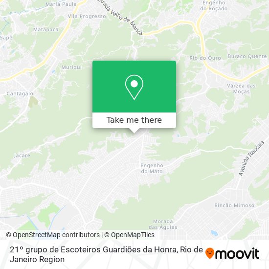 21º grupo de Escoteiros Guardiões da Honra map
