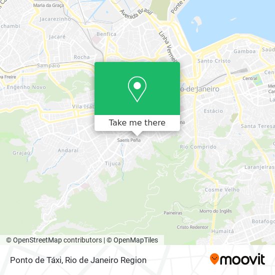 Ponto de Táxi map