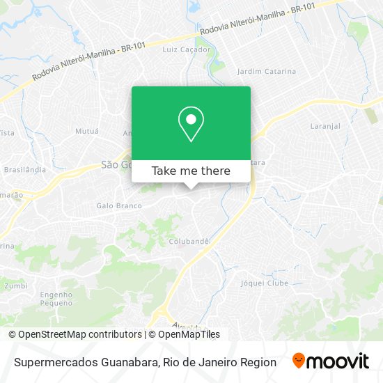 Supermercados Guanabara map
