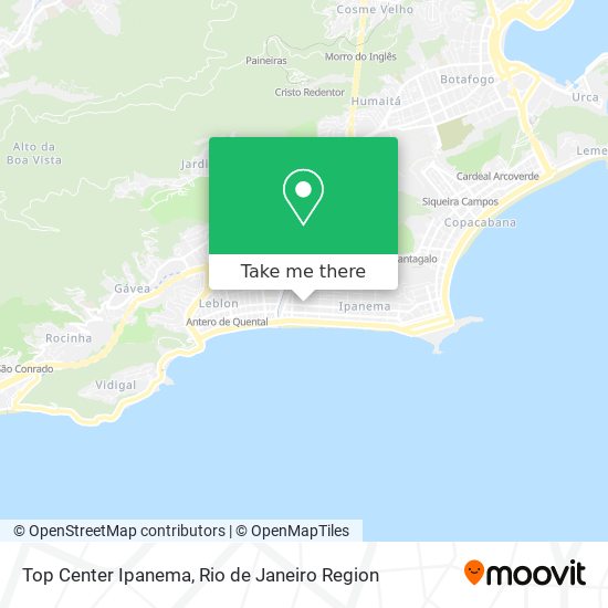 Top Center Ipanema map