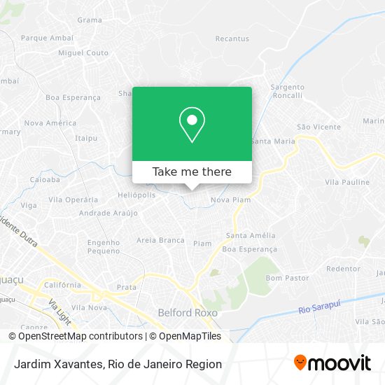 Jardim Xavantes map