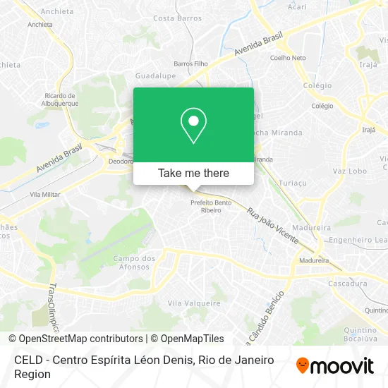 CELD - Centro Espírita Léon Denis map