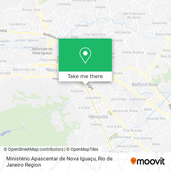 Mapa Ministério Apascentar de Nova Iguaçu