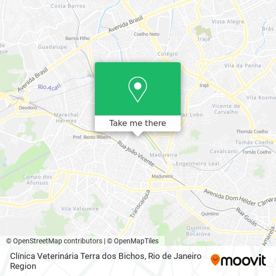 Clínica Veterinária Terra dos Bichos map