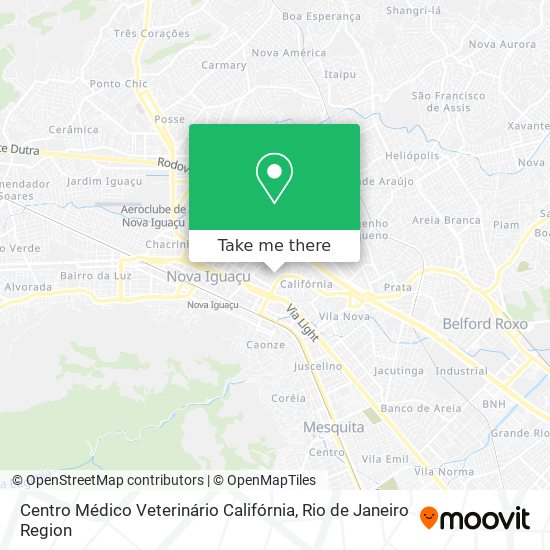 Centro Médico Veterinário Califórnia map