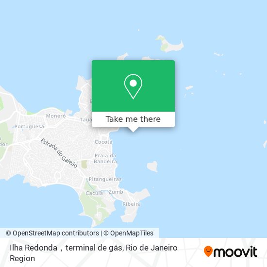 Ilha Redonda，terminal de gás map