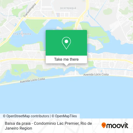 Balsa da praia - Condominio Lac Premier map
