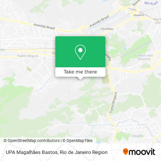 Mapa UPA Magalhães Bastos