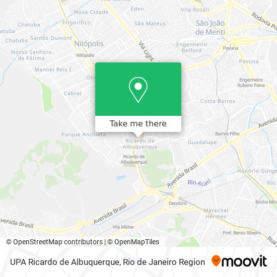 UPA Ricardo de Albuquerque map