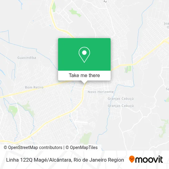 Linha 122Q Magé/Alcântara map