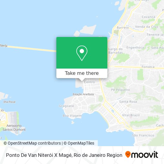 Mapa Ponto De Van Niterói X Magé