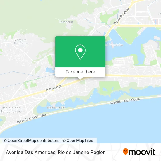 Avenida Das Americas map