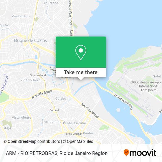 ARM - RIO PETROBRAS map