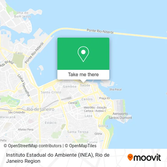 Instituto Estadual do Ambiente (INEA) map
