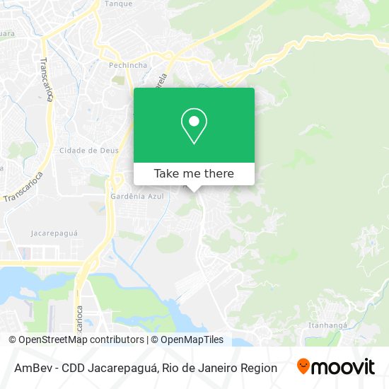 Mapa AmBev - CDD Jacarepaguá