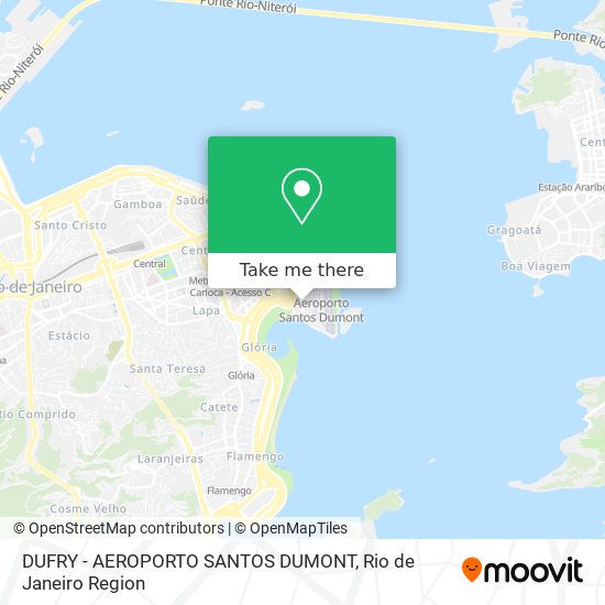Mapa DUFRY - AEROPORTO SANTOS DUMONT