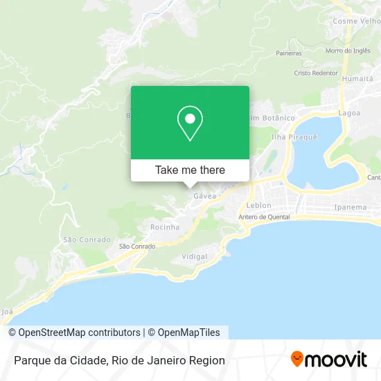 Parque da Cidade map