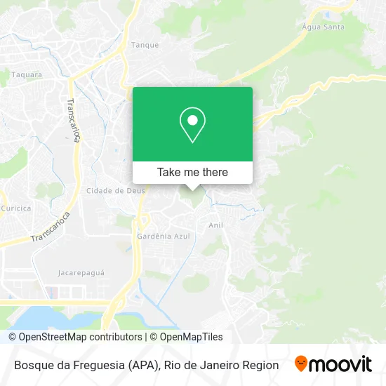 Bosque da Freguesia (APA) map