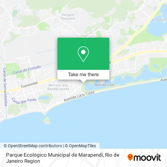 Parque Ecológico Municipal de Marapendi map