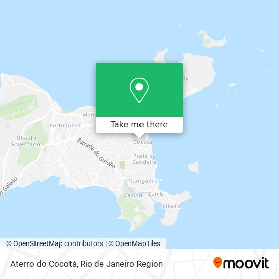 Aterro do Cocotá map