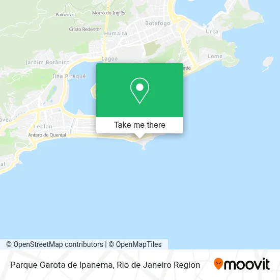 Parque Garota de Ipanema map