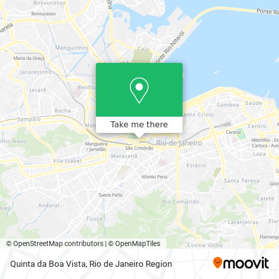 Mapa Quinta da Boa Vista