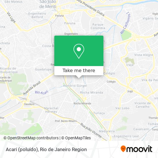 Acarí (poluído) map
