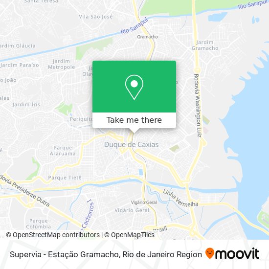 Supervia - Estação Gramacho map