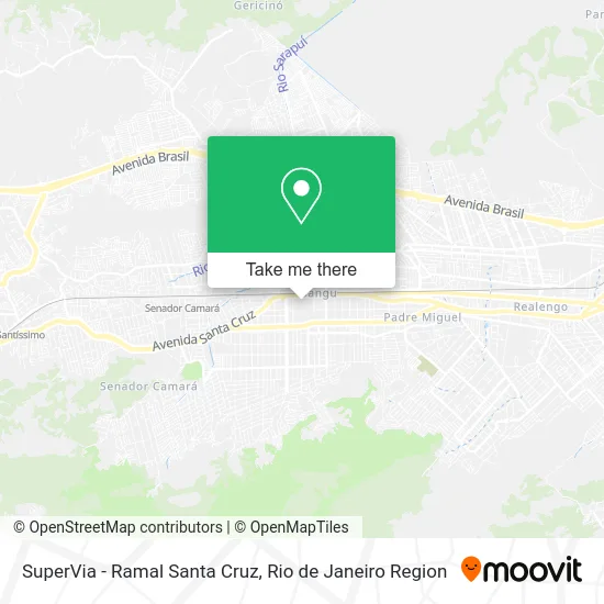 SuperVia - Ramal Santa Cruz map