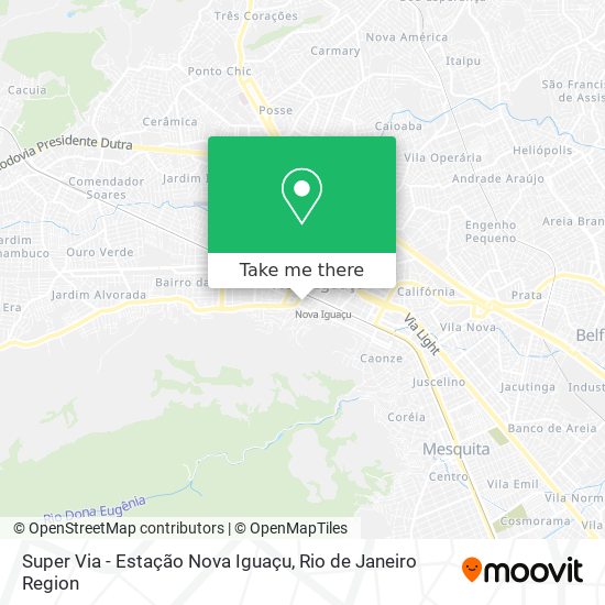 Super Via - Estação Nova Iguaçu map