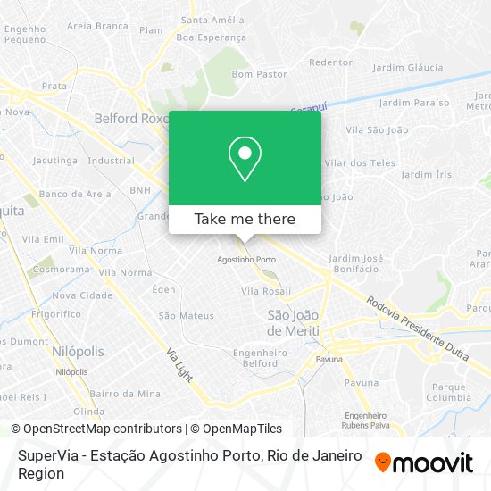 SuperVia - Estação Agostinho Porto map