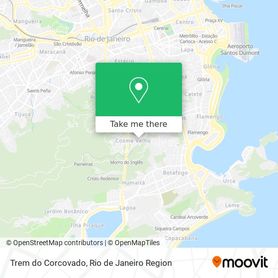 Trem do Corcovado map