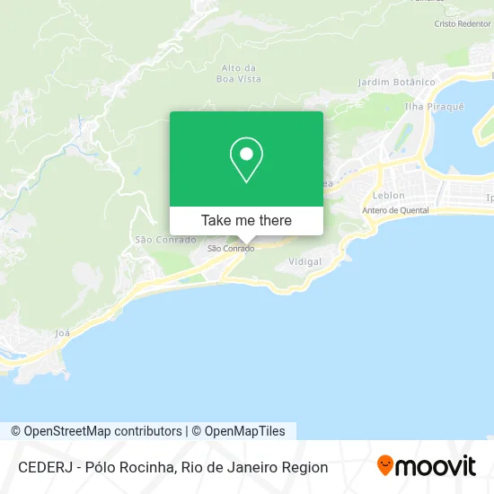 CEDERJ - Pólo Rocinha map