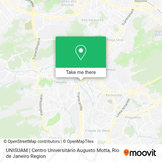 UNISUAM | Centro Universitário Augusto Motta map