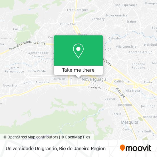 Mapa Universidade Unigranrio